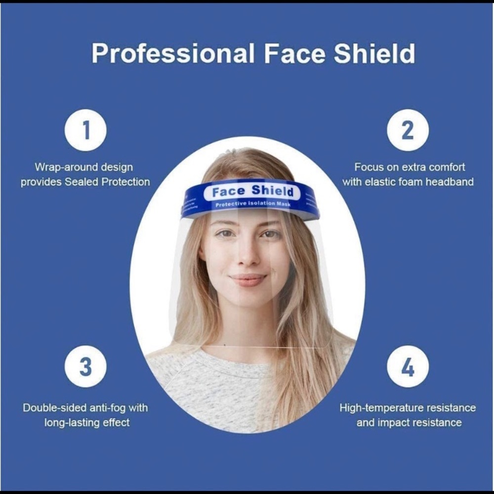2 pack face shield
